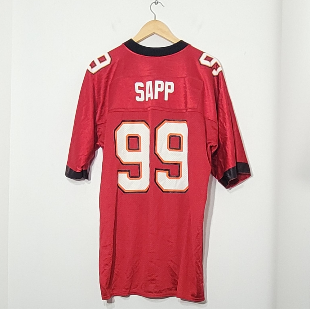 Vintage NFL Tampa Bay Buccaneers Warren Sapp #99 Hall Of Fame Jersey Large - Picture 2 of 11